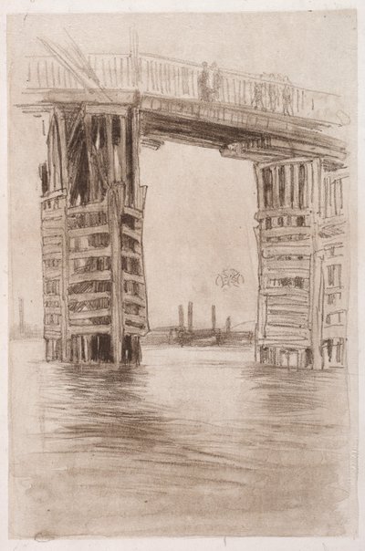 Uzun Köprü. by James Abbott McNeill Whistler