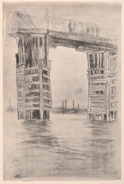 Uzun Köprü, 1878. by James Abbott McNeill Whistler