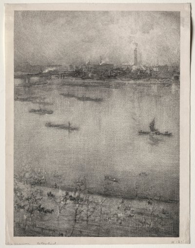Thames, 1896. by James Abbott McNeill Whistler