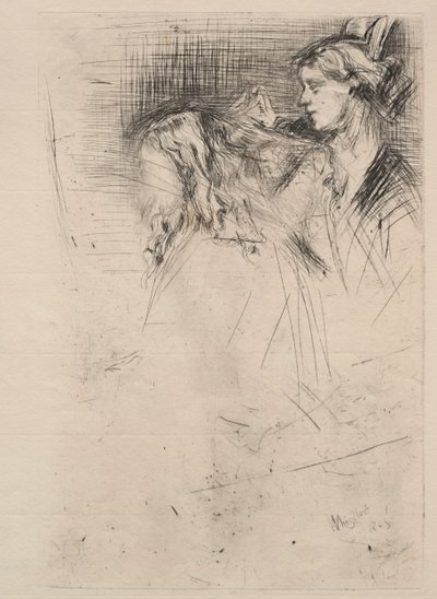 Tuvalet, 1863. by James Abbott McNeill Whistler