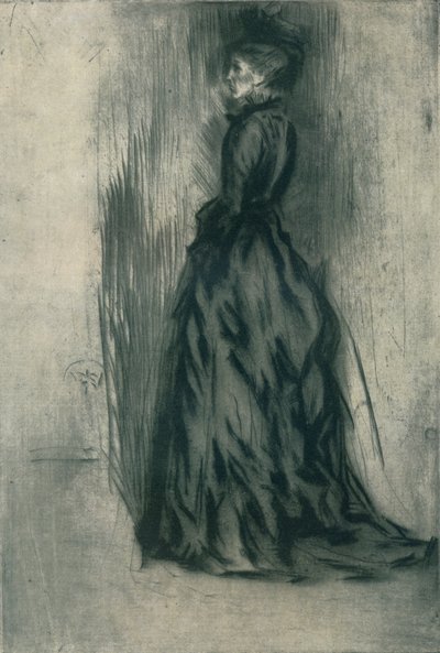 Kadife Elbise Frances Leyland, c1873, 1904 by James Abbott McNeill Whistler