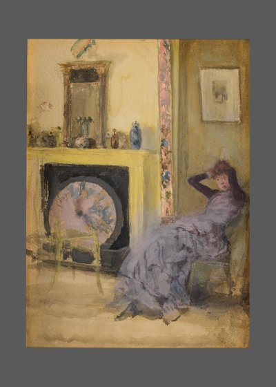 Sarı Oda, c.1883-84 (karton üzerine suluboya ve guaj by James Abbott McNeill Whistler