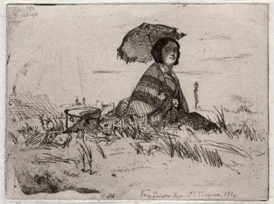 Doğadan On İki Gravür: En Plein Soleil, 1858. by James Abbott McNeill Whistler