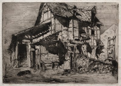 Doğadan On İki Gravür: Güvensiz Kira, 1858. by James Abbott McNeill Whistler