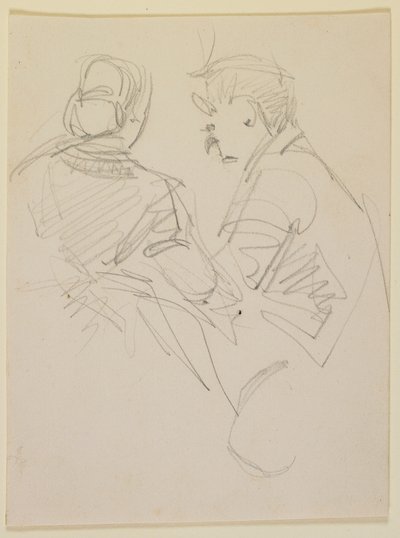 İki rakam, 1858. by James Abbott McNeill Whistler