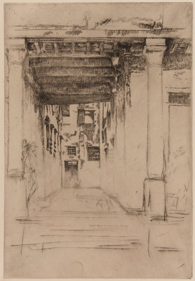 Venedik Mahkemesi, 1879-1880. by James Abbott McNeill Whistler