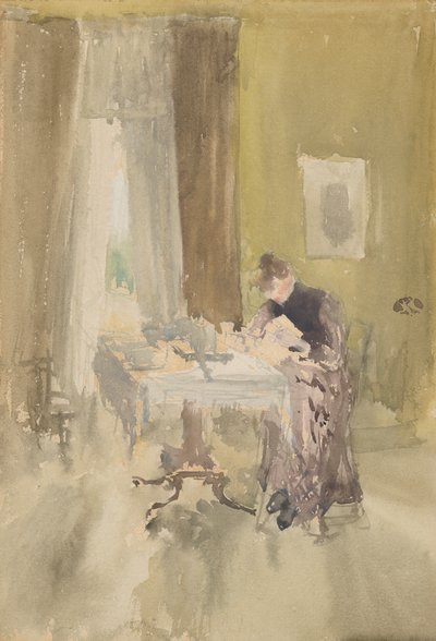Menekşe ve Amber - Çay, 1882-1884. by James Abbott McNeill Whistler