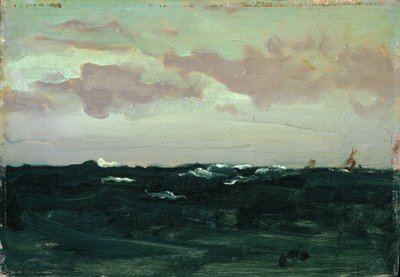 Mor ve Mavi: Silindirler Arasında, c.1893 (panelde yağlı boya) by James Abbott McNeill Whistler