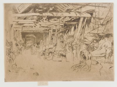 Tekerlekçi, 1879-1880. by James Abbott McNeill Whistler
