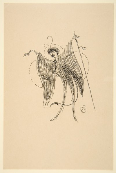 Kelebek rolünde Whistler, 19.-20. yüzyıl. by James Abbott McNeill Whistler