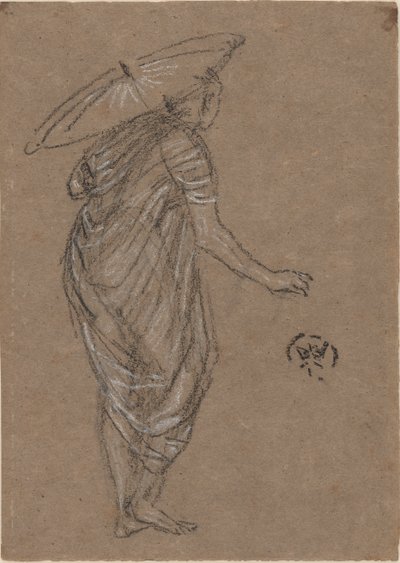 Şemsiyeli Kadın, 1870-1873. by James Abbott McNeill Whistler