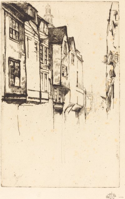 Wych Caddesi, 1877. by James Abbott McNeill Whistler