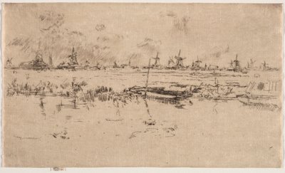 Zaandam. by James Abbott McNeill Whistler