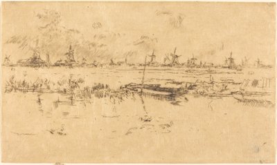 Zaandam, 1889. by James Abbott McNeill Whistler