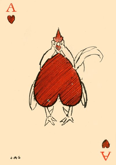 Kupa asından şişman Chanticleer, 1910. by James Affieck Shepherd