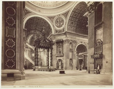 Aziz Petrus Kilisesi, Roma, Roma, San Pietro Kilisesi, c. 1870. by James Anderson