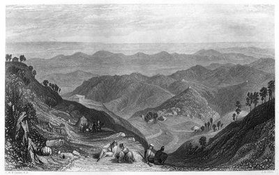 Mussoorie ve Dhoon vadisi, Hindistan, c1860. by James B. Allen