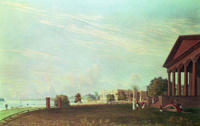 Barrackpore House, Kalküta, Robert Havell, pub tarafından oyulmuş. 1824 (gravür) by James Baillie Fraser