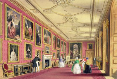 Vandyke Odası, Windsor Kalesi by James Baker (after) Pyne