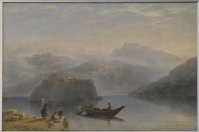 Lago Maggiore (?) c.1860 (tuval üzerine yağlıboya) by James Baker Pyne