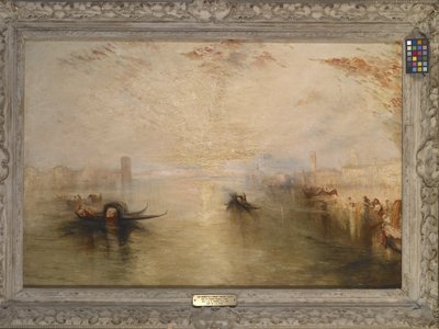 San Benedetto Fusina'ya Bakıyor (Turner'dan Sonra) (tuval üzerine yağlı boya) by James Baker Pyne