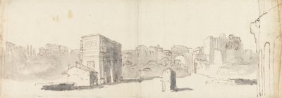 Roma, Konstantin Kemeri'nin Diğer Harabelerle Bir Görünümü by James Barry