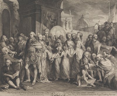 Windsor'da Kraliçe veya Yurtiçi Eğitim (Sanatı Teşvik Derneği'nin Büyük Odasının Duvarları İçin Tasarımlar) by James Barry