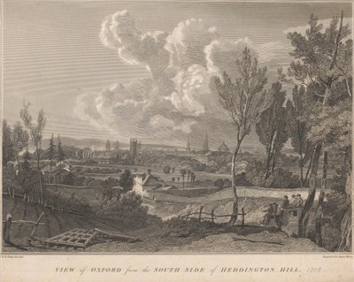 Heddington Hill'in Güney Yakasından Oxford'un Görünümü by James Basire