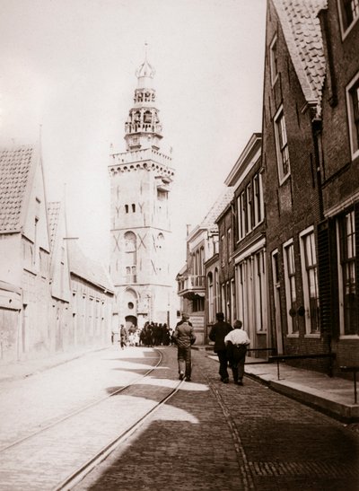 Sokak sahnesi, Monnickendam, Hollanda, 1898. by James Batkin