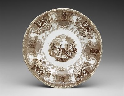 Plaka, c.1837-44 (aktarma baskılı çömlek) by James Beech