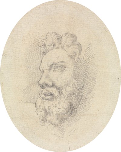 sakallı bir adamın başı by James Bruce