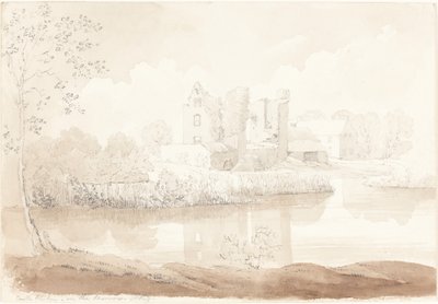 Barrow Nehri üzerindeki Rheban Kalesi, Athy. by James Bulwer