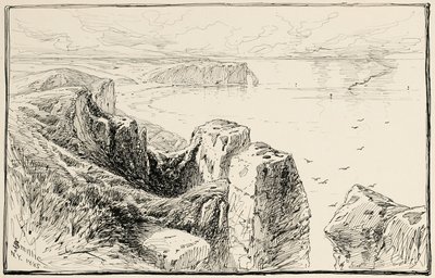 Etretat yakınlarındaki Normandiya Kayalıkları by James David Smillie