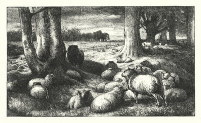 Bir Country Churchyard'da yazılı ağıt by James Dawson Watson