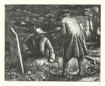 Bir Country Churchyard'da yazılı ağıt by James Dawson Watson