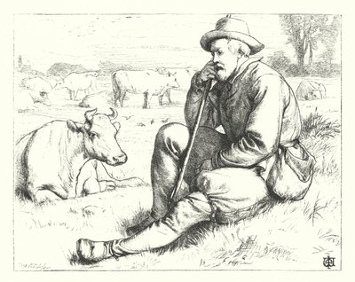 Mean Estate En Mutlu (gravür) by James Dawson Watson