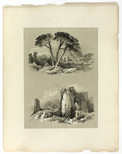 Pitoresk Seçimlerden Frejus ve Pennard Kalesi by James Duffield Harding