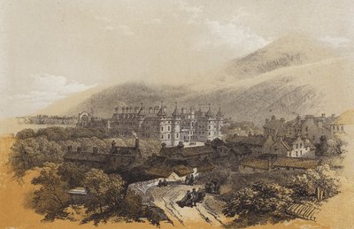 Holyrood Sarayı (chromolitho) by James Duffield Harding