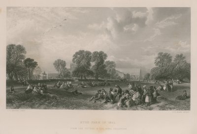 1851 yılında Hyde Parkı by James Duffield Harding