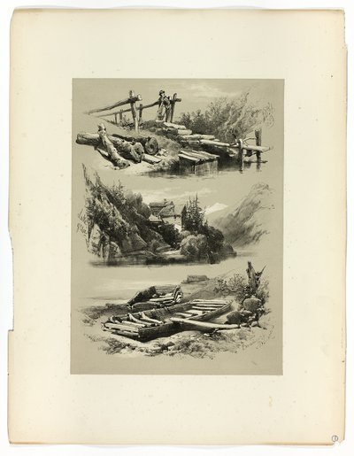 Pitoresk Seçimlerden Uri Gölü ve Brunnen by James Duffield Harding