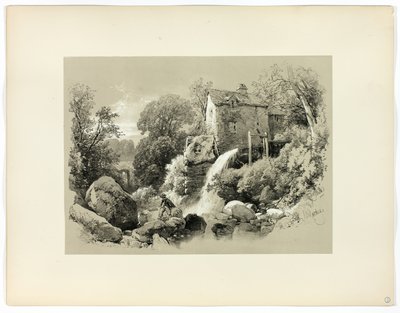 Pandy Mill, Pitoresk Seçimlerden by James Duffield Harding