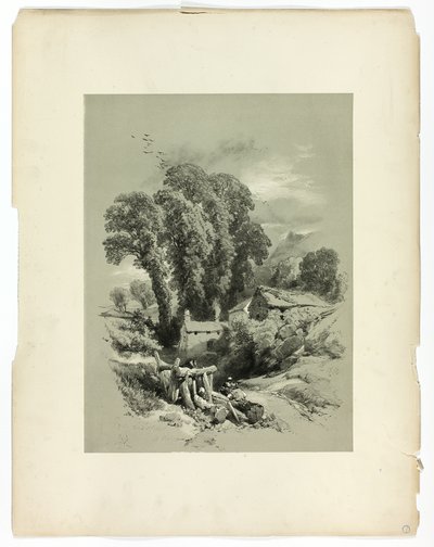 Row W. Trefriw, Galler, Pitoresk Seçimlerden by James Duffield Harding