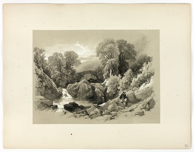 Pitoresk Seçimlerden Kızak Köprüsü by James Duffield Harding