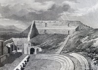 Trajik Tiyatro, 1828 by James Duffield Harding