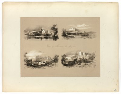 Pitoresk Seçimlerden Villeneuve les Avignon Manzaraları by James Duffield Harding