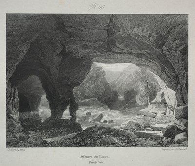 Antik Fransa'da pitoresk ve romantik yolculuklar. Franche-Comté: Lison'un Kaynağı by James Duffield Harding