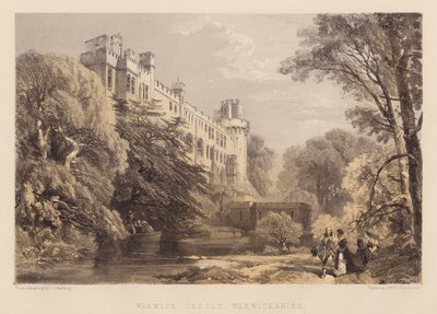 Warwick Kalesi, Warwickshire (aquatint) by James Duffield Harding