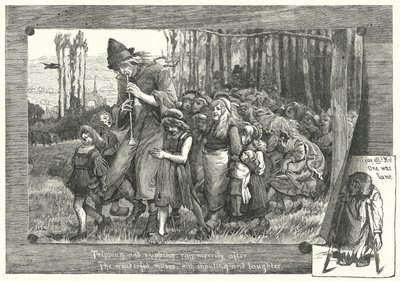 Hamelin Pied Piper (gravür) by James Elder Christie