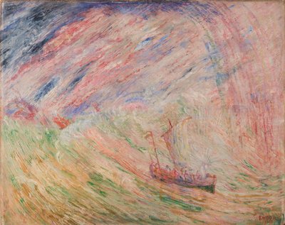 İsa fırtınayı dindiriyor by James Ensor