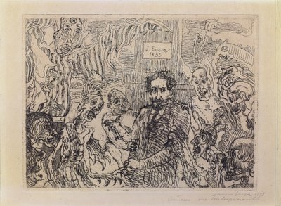 şeytanlar benimle dalga geçiyor by James Ensor